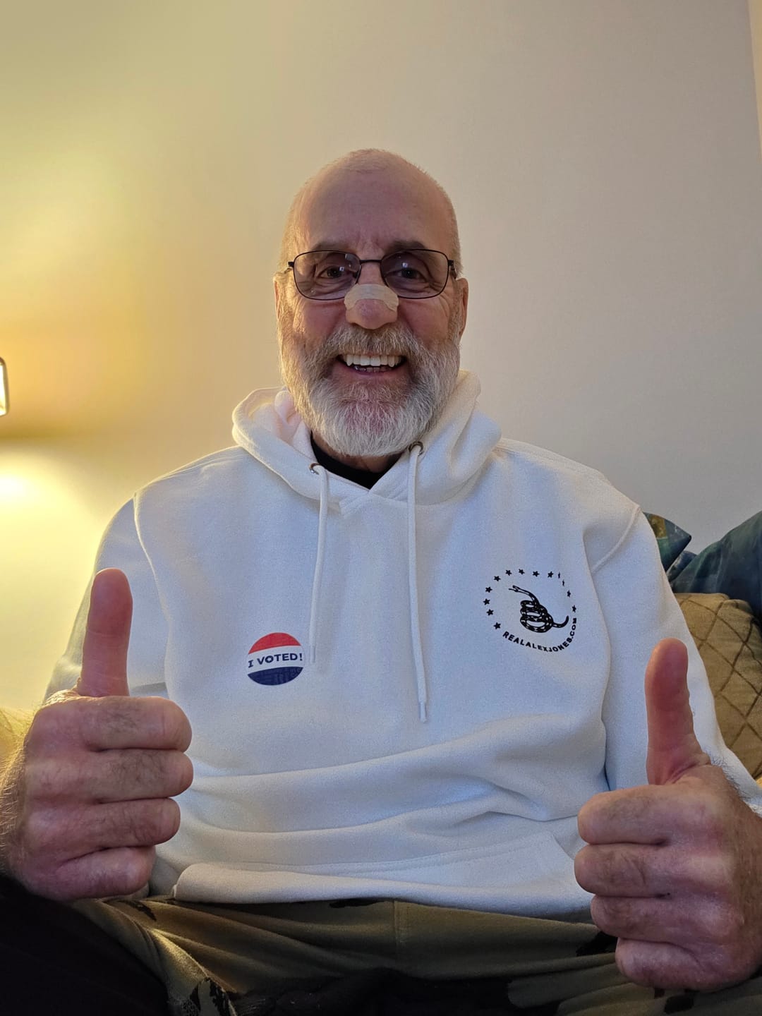Customer photo review of Don't Tread On Me Hoodie
