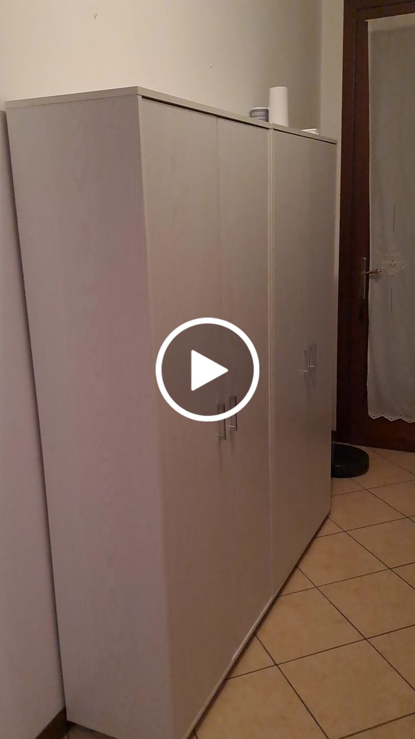 Customer video review of Mobile Scarpiera Alta Mars4 con 6 Piani in Rovere Nordico e Bianco Alpes o Rovere