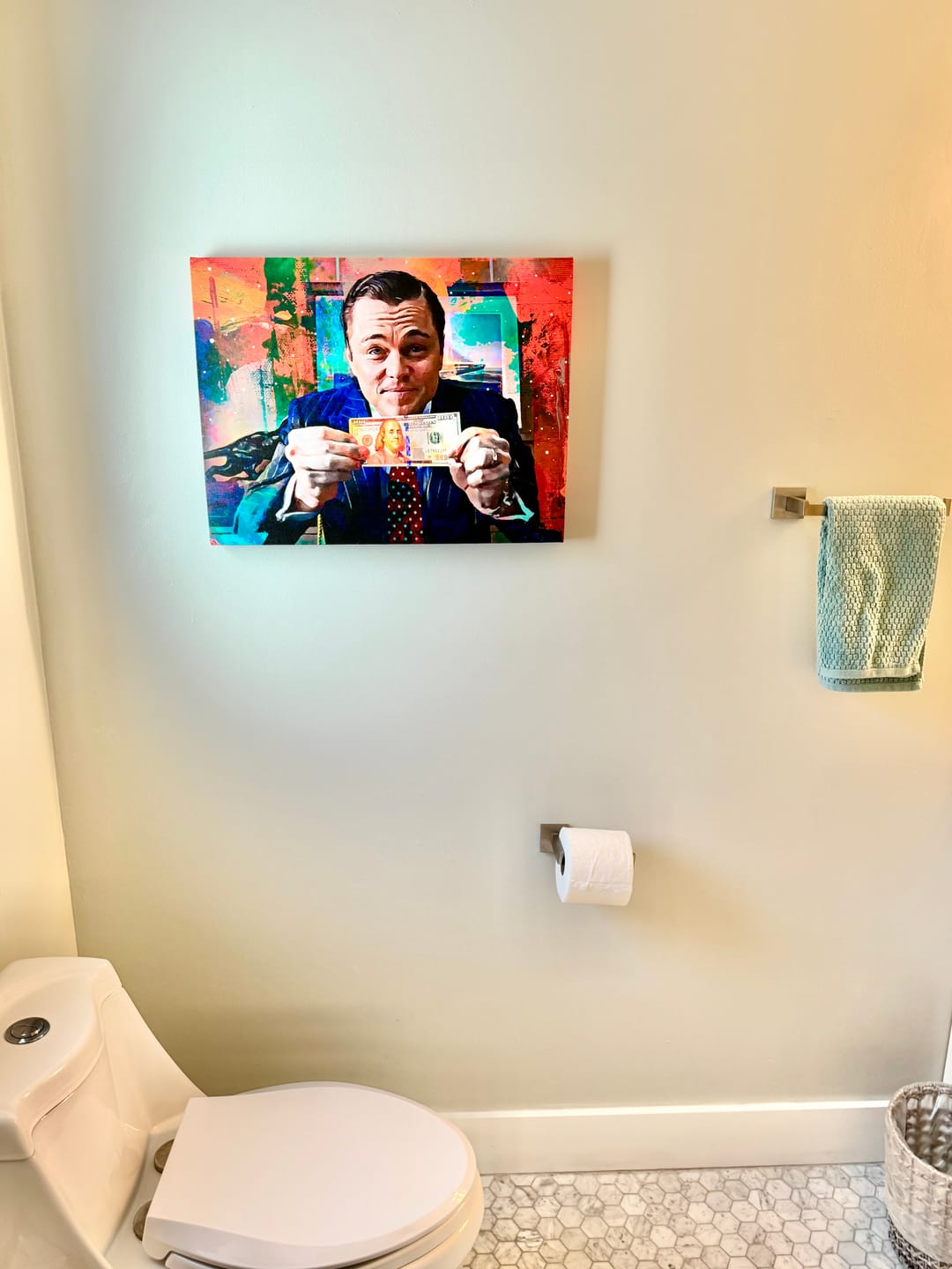 Customer photo review of The Wolf of Wall Street Wall Art