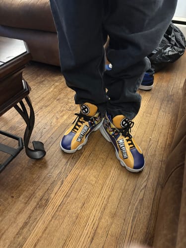 Customer photo review of Wolverine J13 Sneakers Super Heroes Custom Shoes