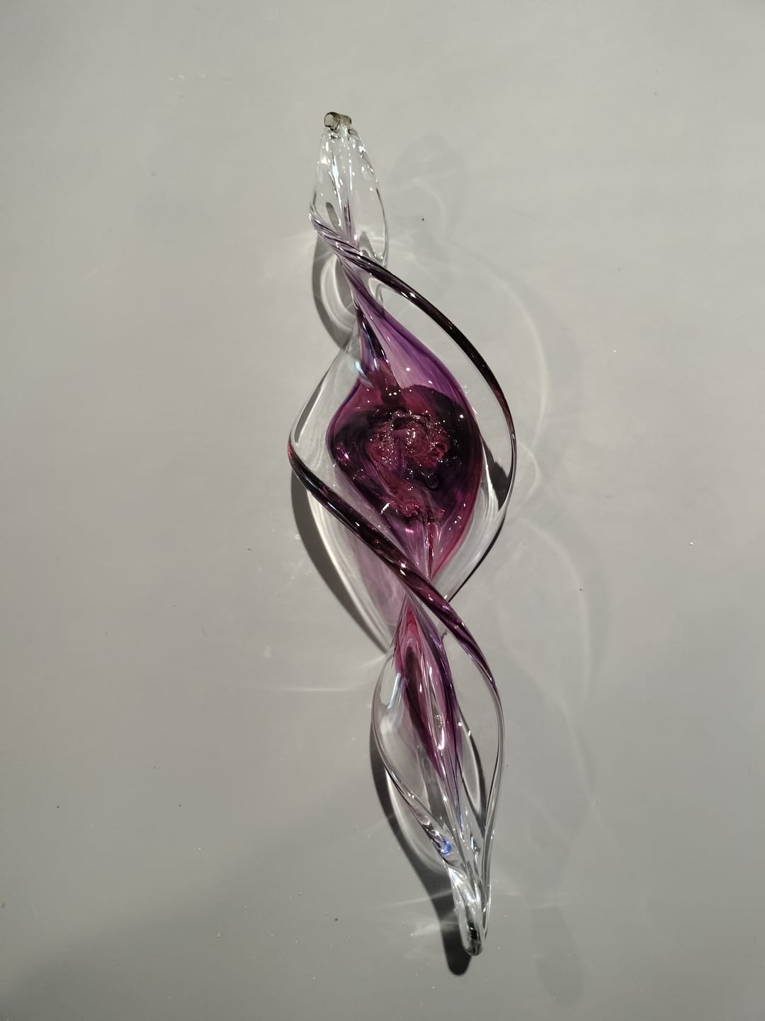 Customer photo review of Dichroic Spinner Suncatcher with Infused Cremains