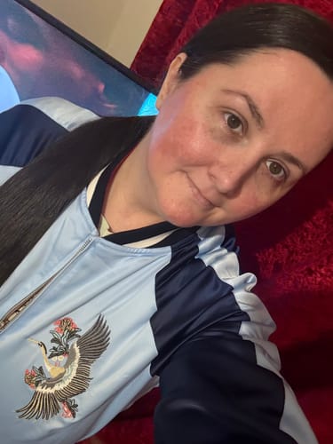 Customer photo review of Mountain & Tiger Souvenir Jacket [Reversible]