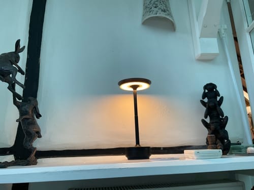 Customer photo review of Cordless Modern Aura Table Lamp - Cordless Table Lamp with Touch Control & Modern Nordic Design