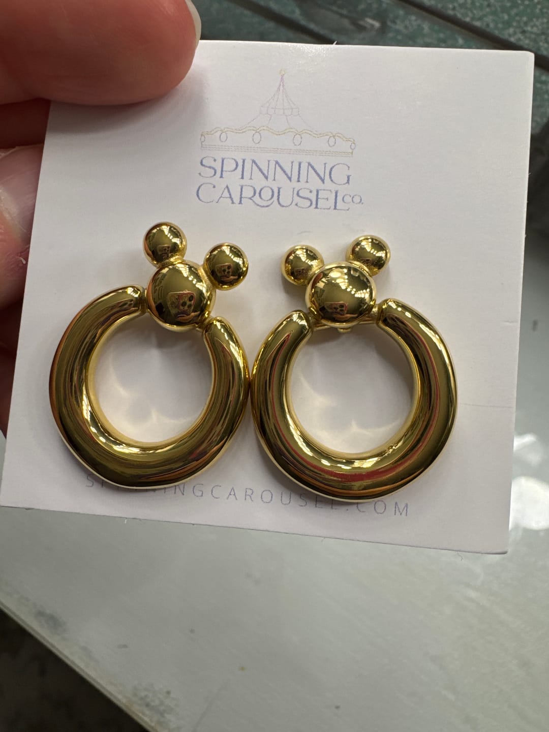 Customer photo review of Mega Leader of the Club Earrings