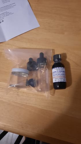 Customer photo review of Lugol's Iodine 5% Solution 1 fl. oz. (30ml)