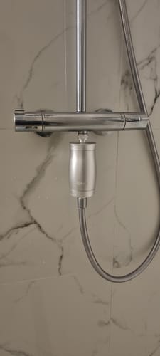 Customer photo review of The Gaia Shower Filter