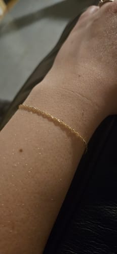 Customer photo review of Permanent Jewelry appointment