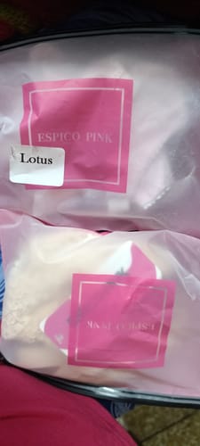 Customer photo review of Pink Lotus - Cotton Non Padded Cross-Over Style Wirefree Bra