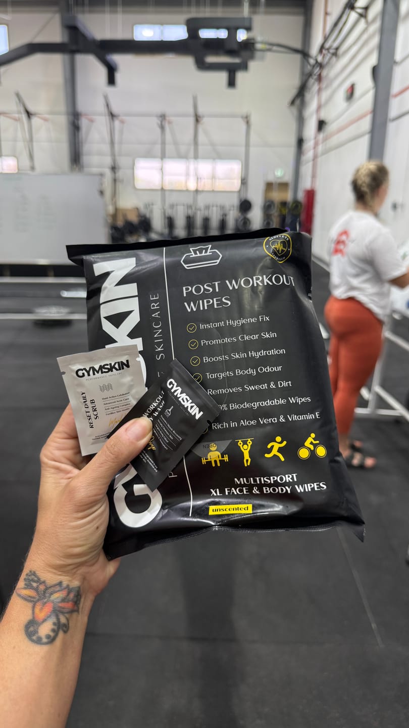 Customer photo review of Post Workout Wipes