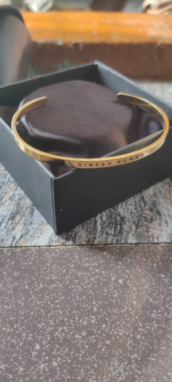 Customer photo review of Personalised Classic Bracelet