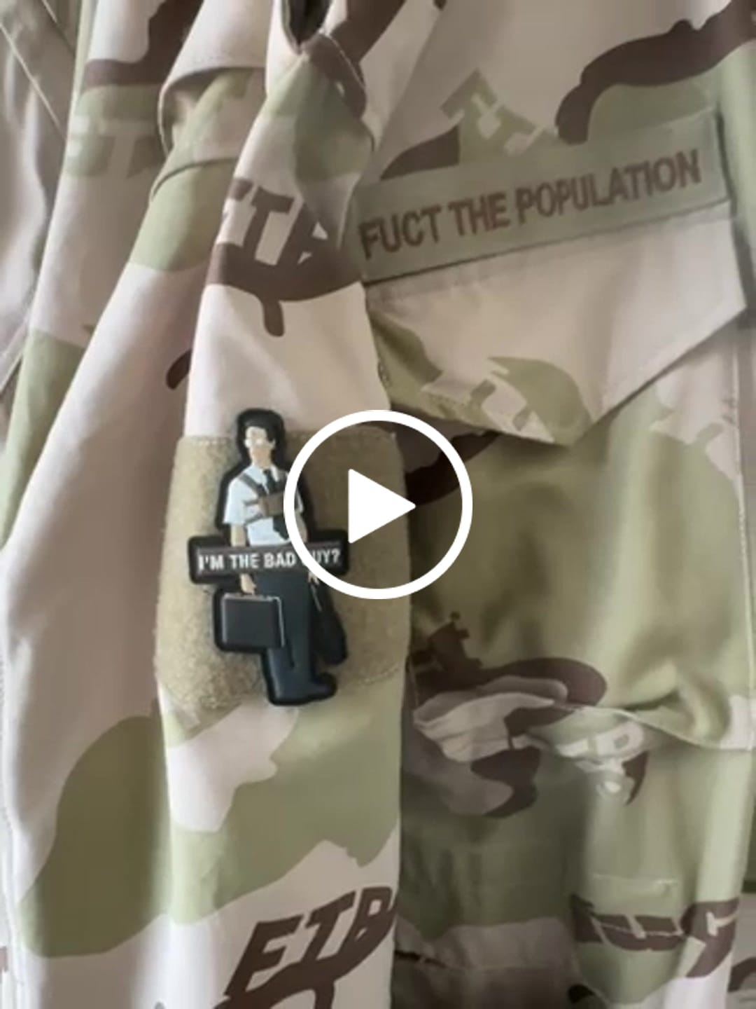 Customer video review of Falling Down - Morale Patch