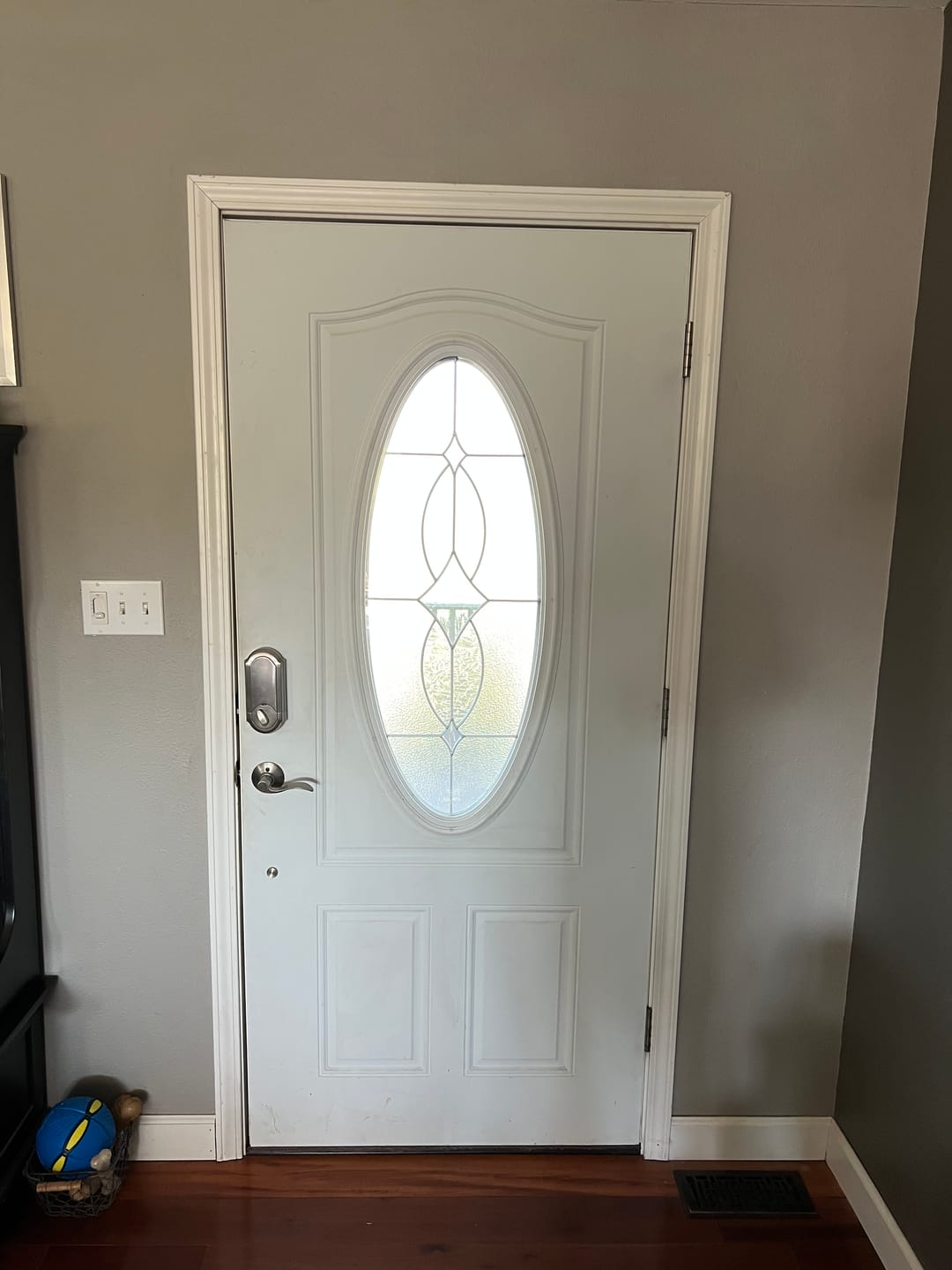 Customer photo review of Clear Simulated 6 Lite Glass and Frame Kit (3/4 Lite 24" x 50" Frame Size)