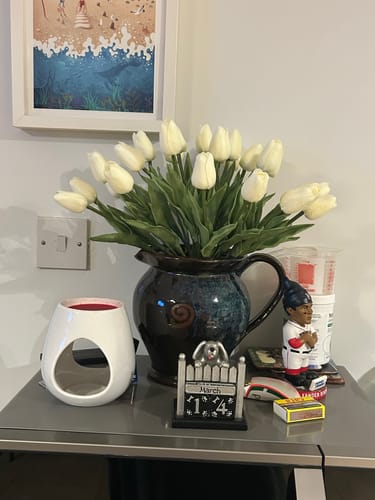 Customer photo review of Faux Tulip - Ivory (25 Stems)