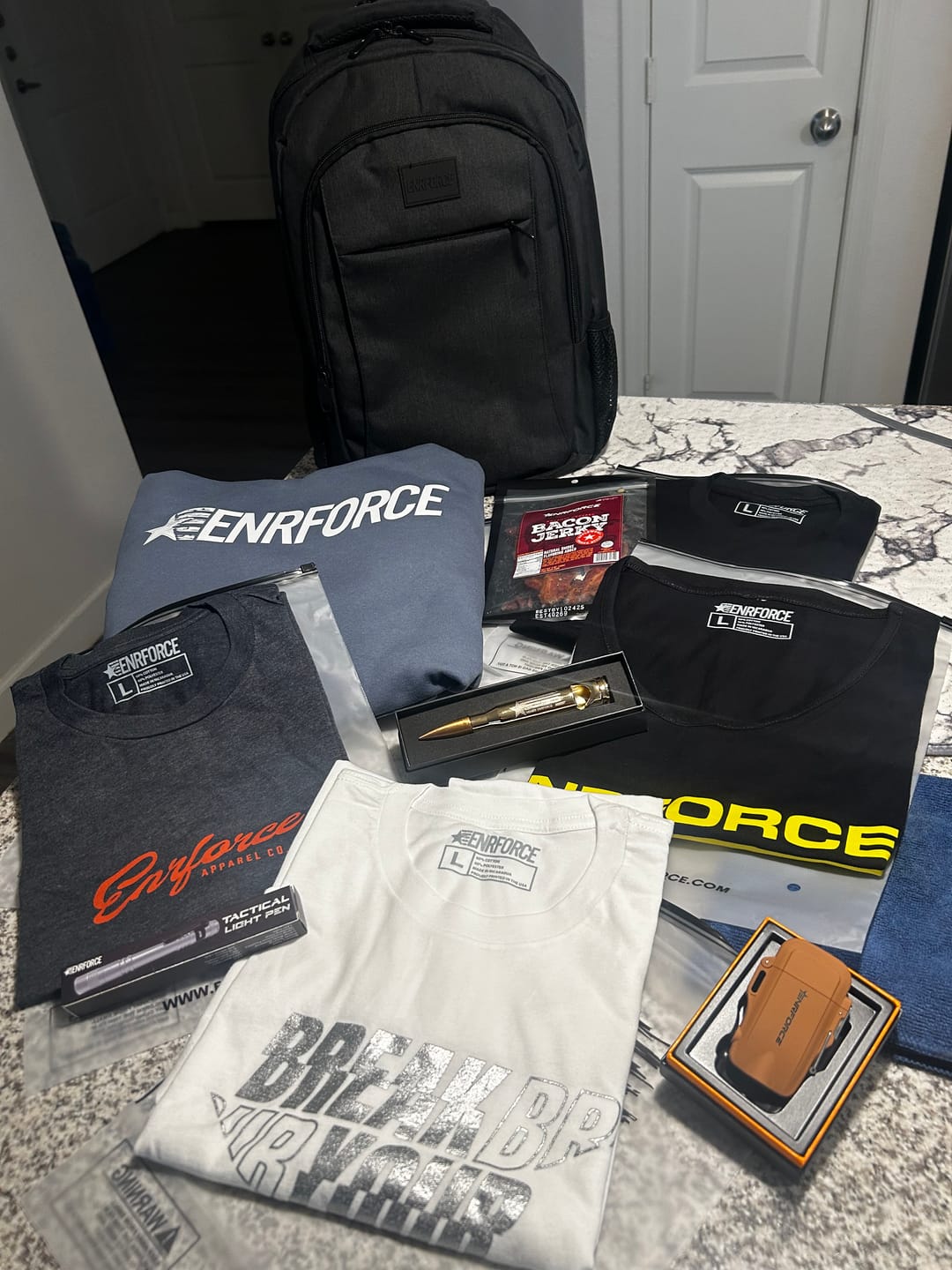 Customer photo review of Mystery Loaded Backpack