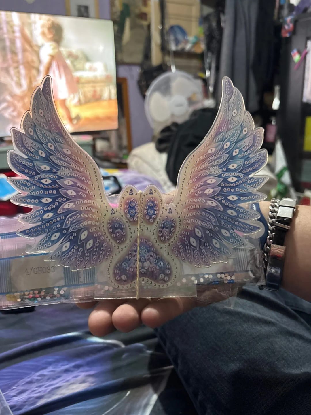 Customer photo review of My Angel Memorial Diamond Painting Stand - PARTIAL DRILL