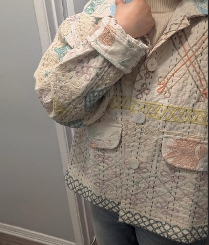 Customer photo review of ASTRID JACKET | GARDEN MOSAIC