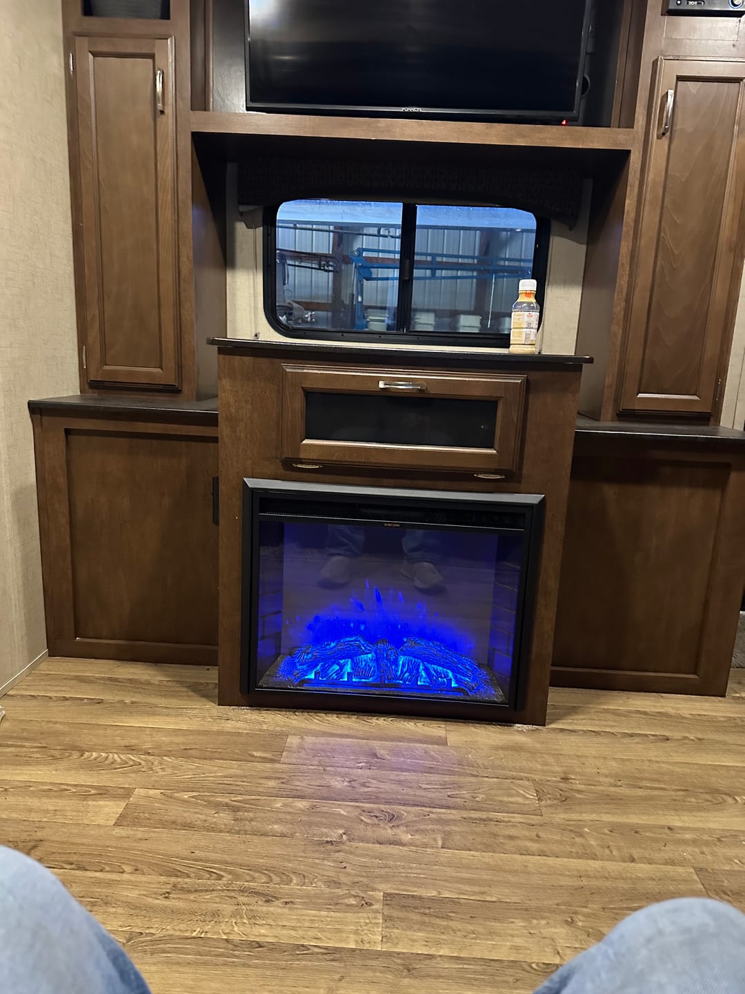 Customer photo review of 26" 1500W Electric Fireplace Insert, Recessed Electric Fireplace Heater with Adjustable Flame Effect