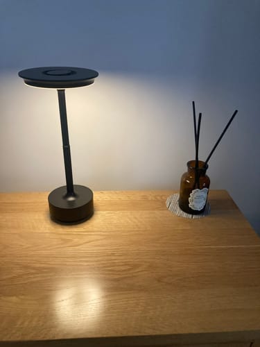 Customer photo review of Cordless Modern Aura Table Lamp - Cordless Table Lamp with Touch Control & Modern Nordic Design