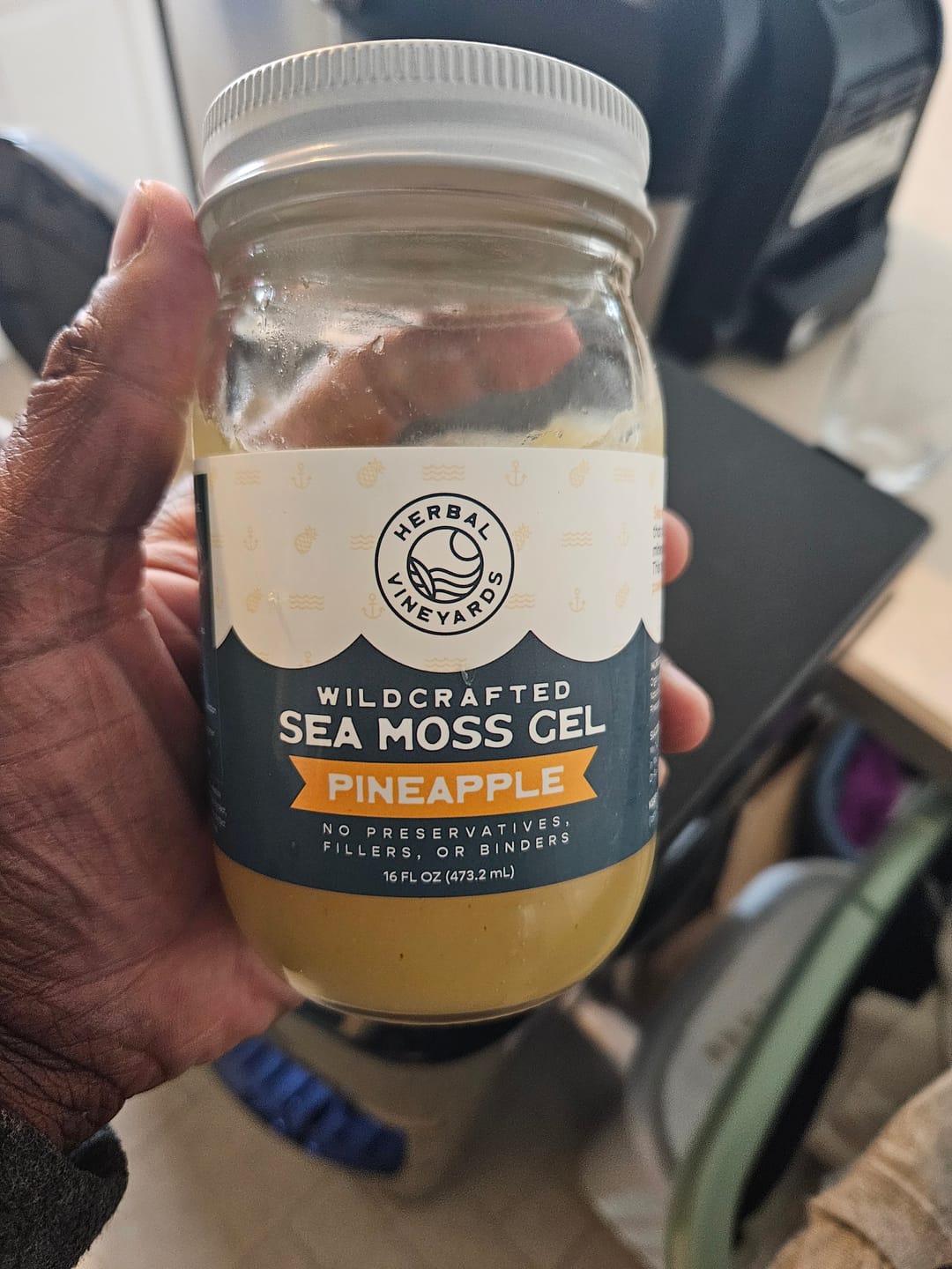 Customer photo review of EXCLUSIVE PINEAPPLE SEA MOSS GEL