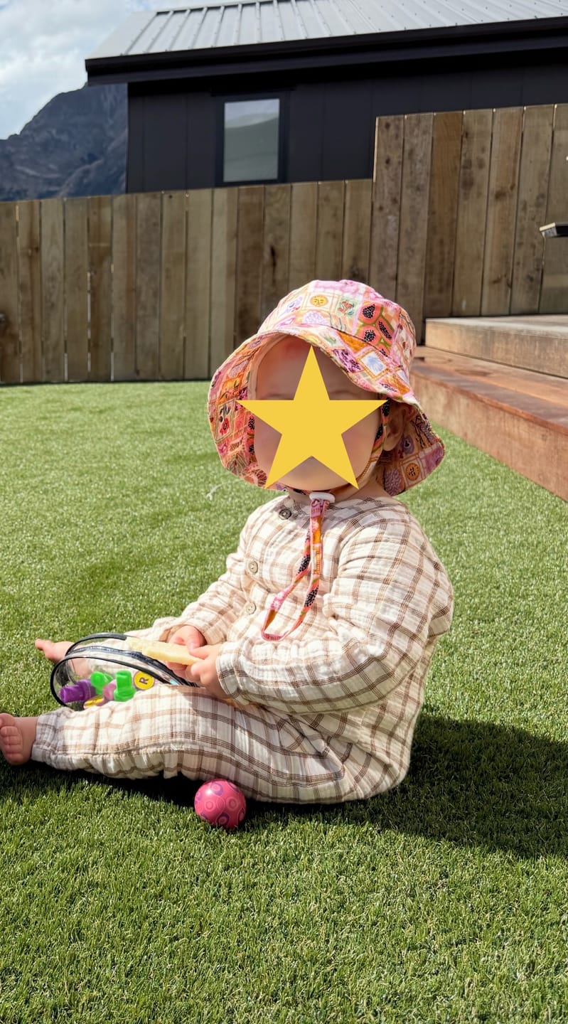 Customer photo review of Amy baby cotton hat