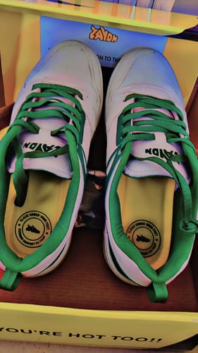 Customer photo review of SPADE Amazon Green Men's casual sneaker