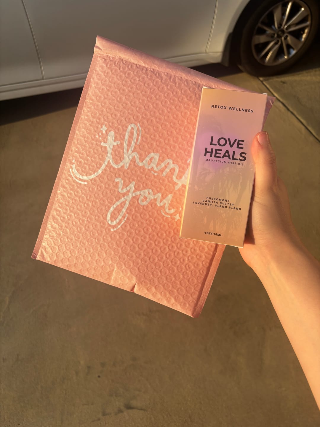 Customer photo review of Love Heals Pheromone Magnesium Mist
