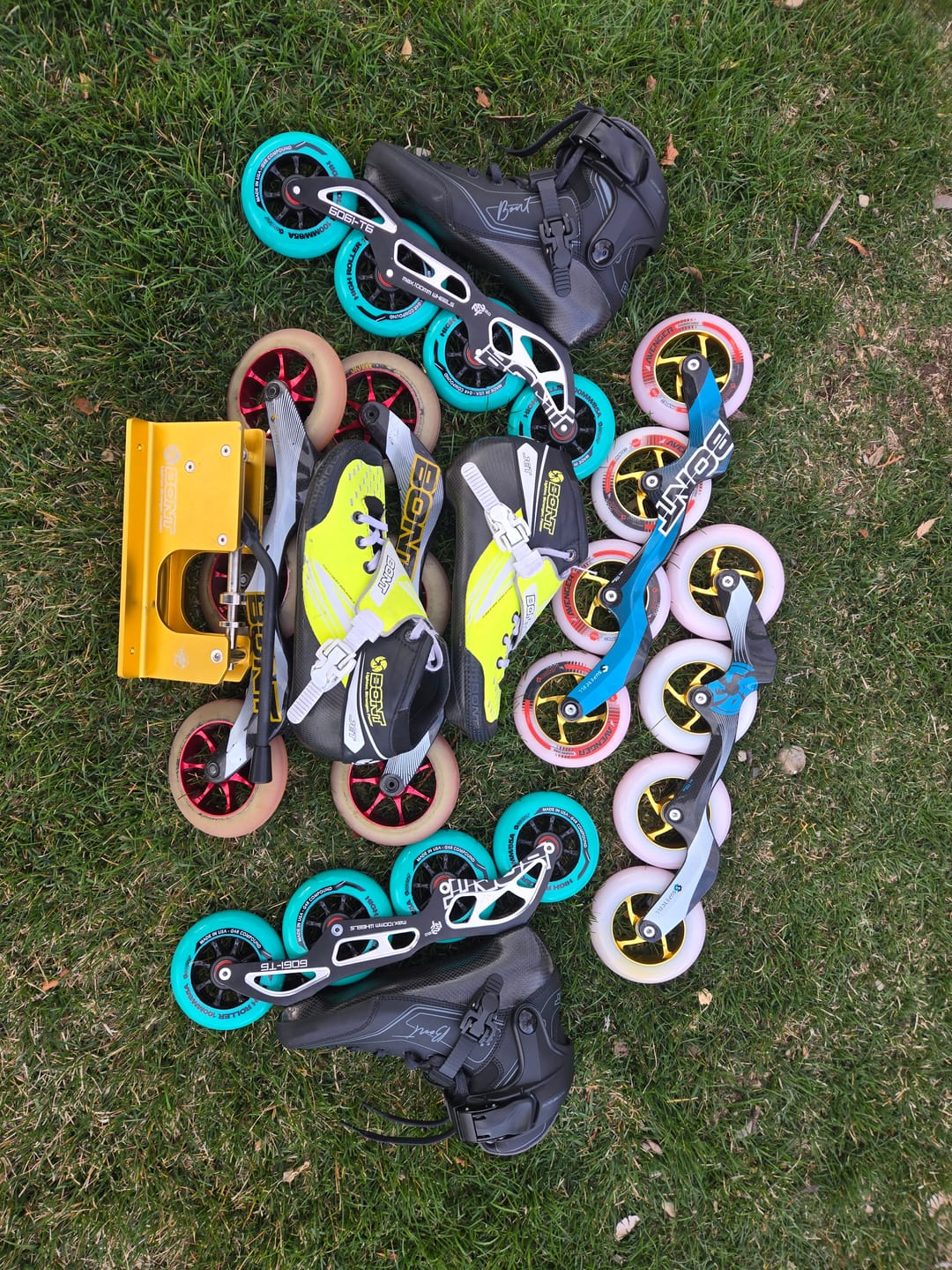 Customer photo review of Semi Race III 195mm Inline Skate Boots