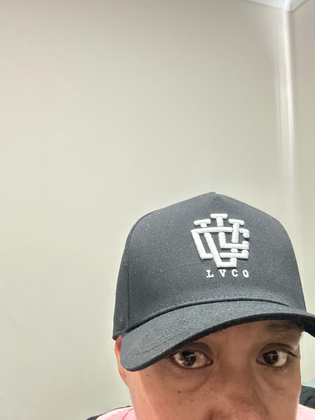 Customer photo review of LVCO "Jet Black" A-Frame Snapback
