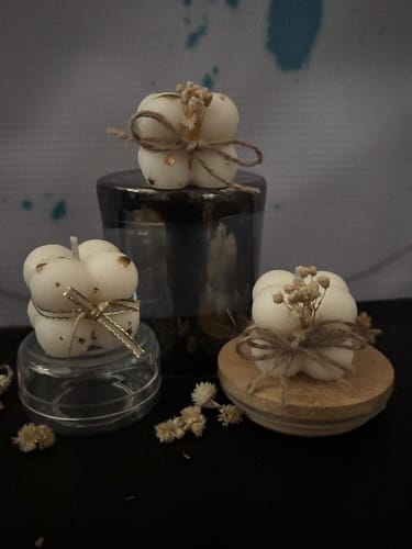 Customer photo review of Cera de Soya de Alto Punto de Fusión para Velas