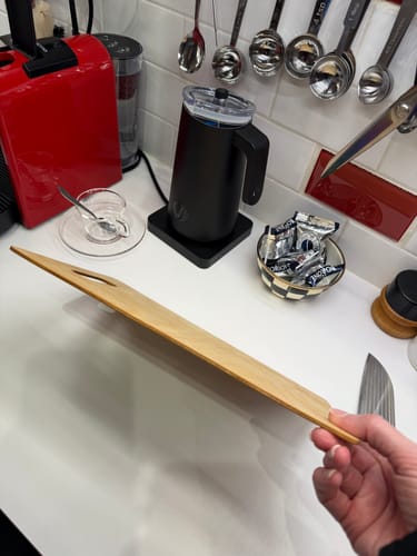 Customer photo review of Unfinished Wood Cutting Board Crafting Shape - Kitchen - Craft - up to 46"  DIY 12" / 1/8"