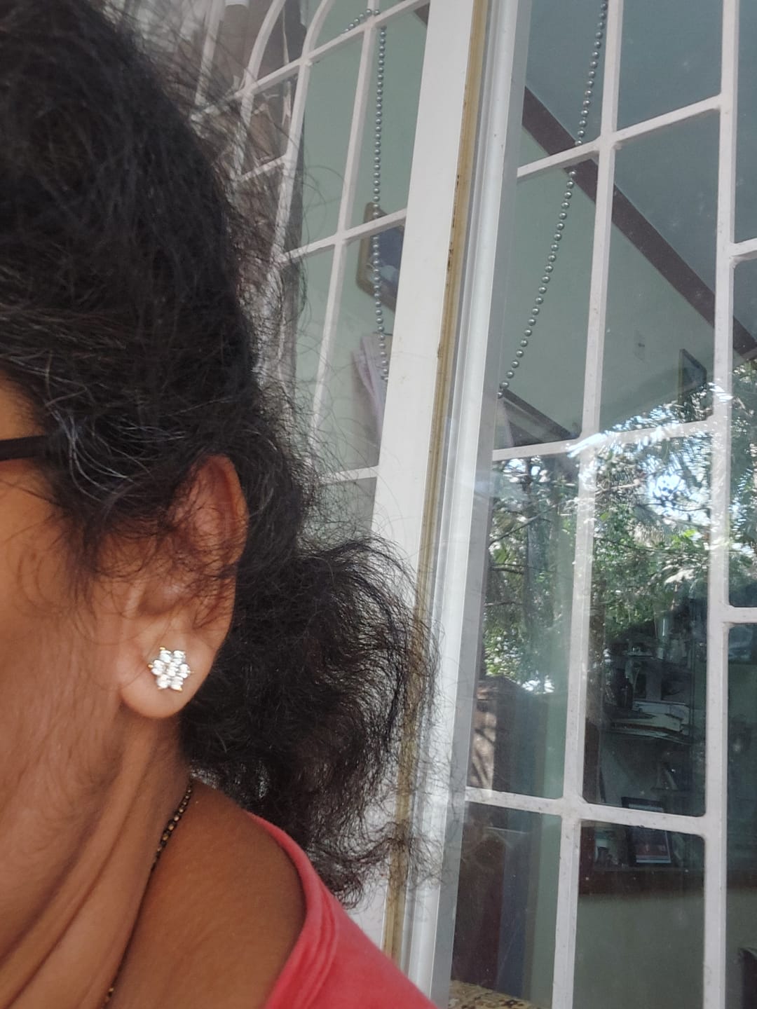 Customer photo review of Happy Blossom Earrings