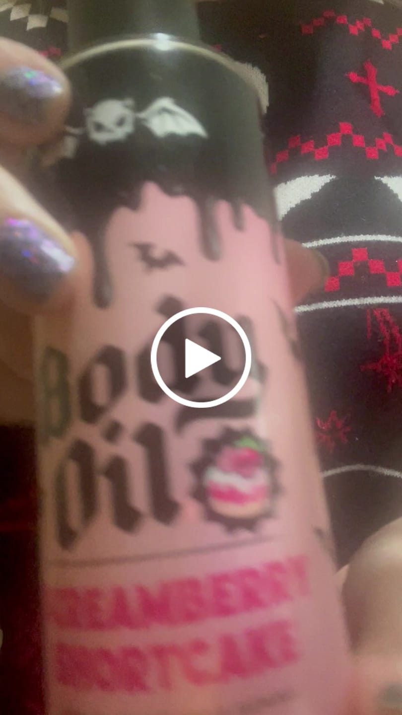 Customer video review of Screamberry Shortcake Body Oil