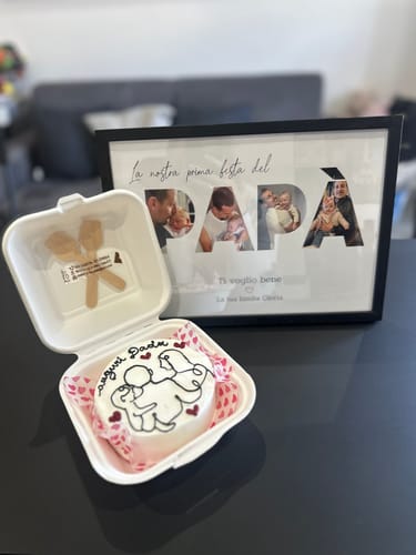 Customer photo review of Buona festa del papà - Poster personalizzato