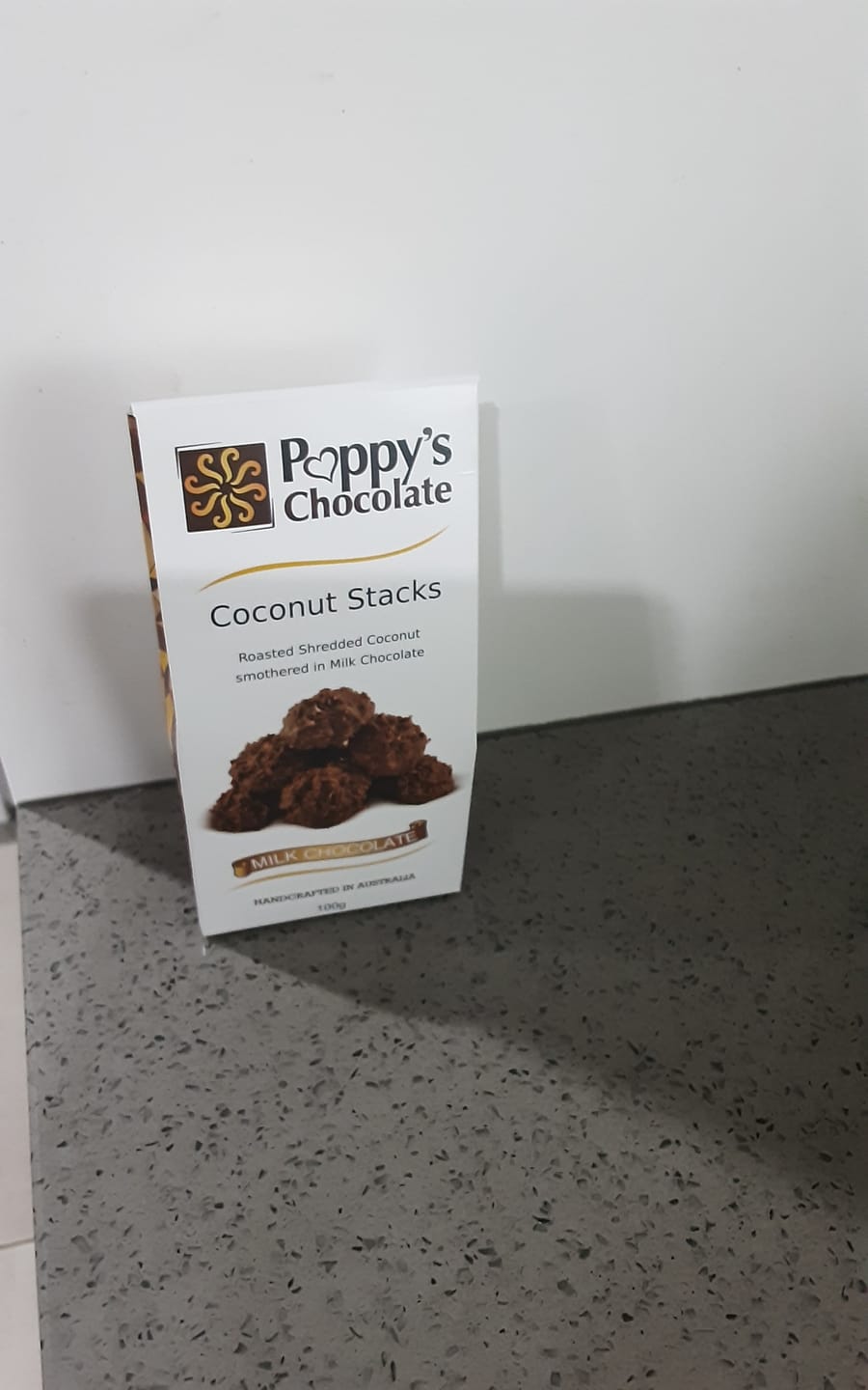 Customer photo review of Milk Chocolate Coconut Stacks 100g
