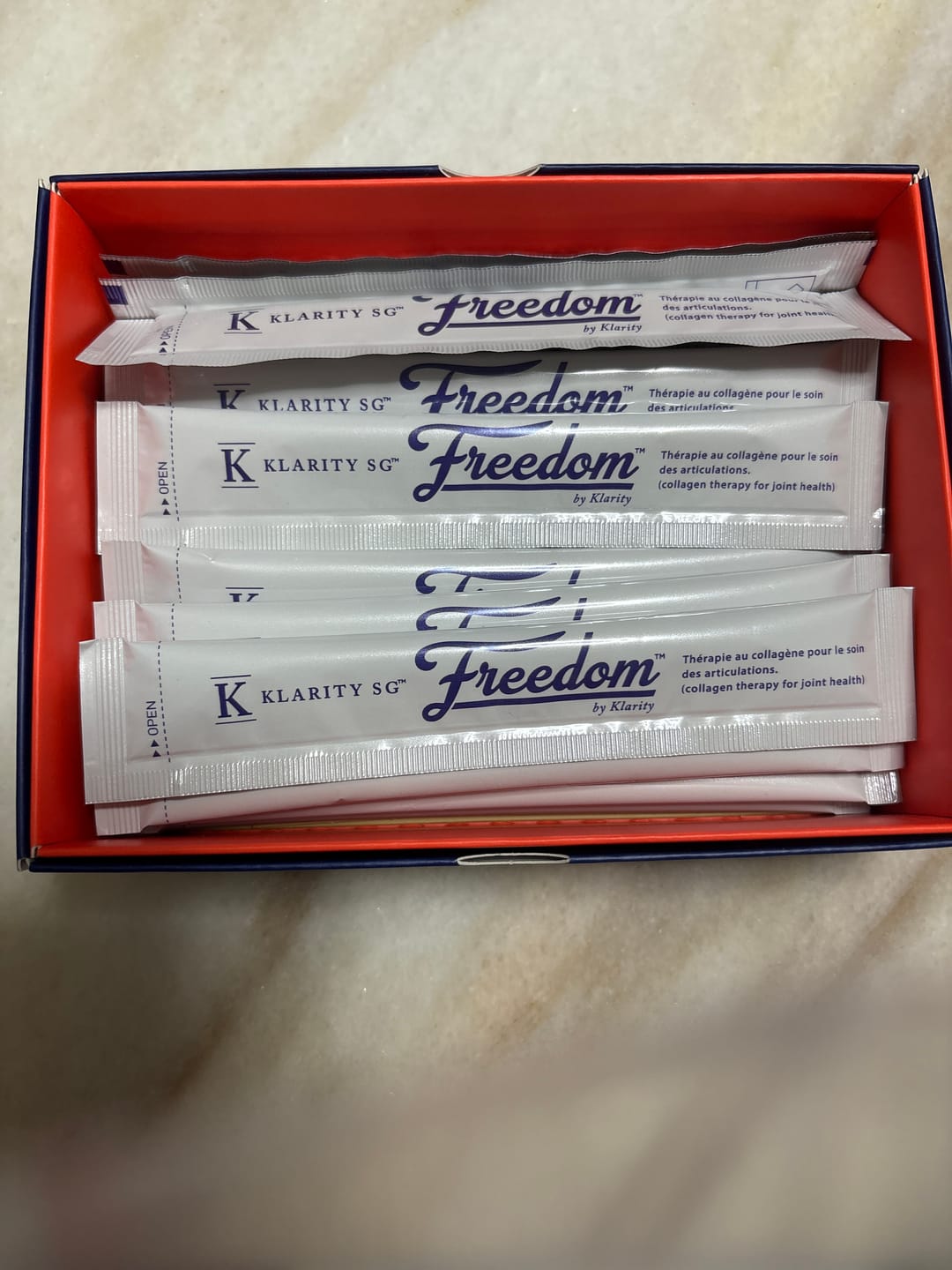Customer photo review of Freedom by KlaritySGᵀᴹ - Medical Grade Bioactive Collagen Peptides to heal Joint pain