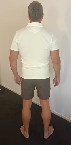 Customer photo review of Ultra-Stretch 7" Chino Shorts - Charcoal