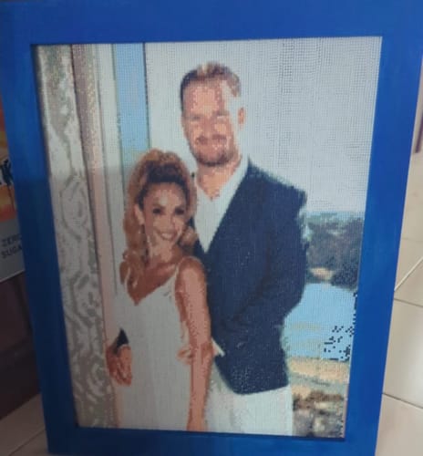 Customer photo review of Custom Diamond Painting