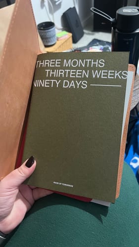 Customer photo review of Three Monthly Planner