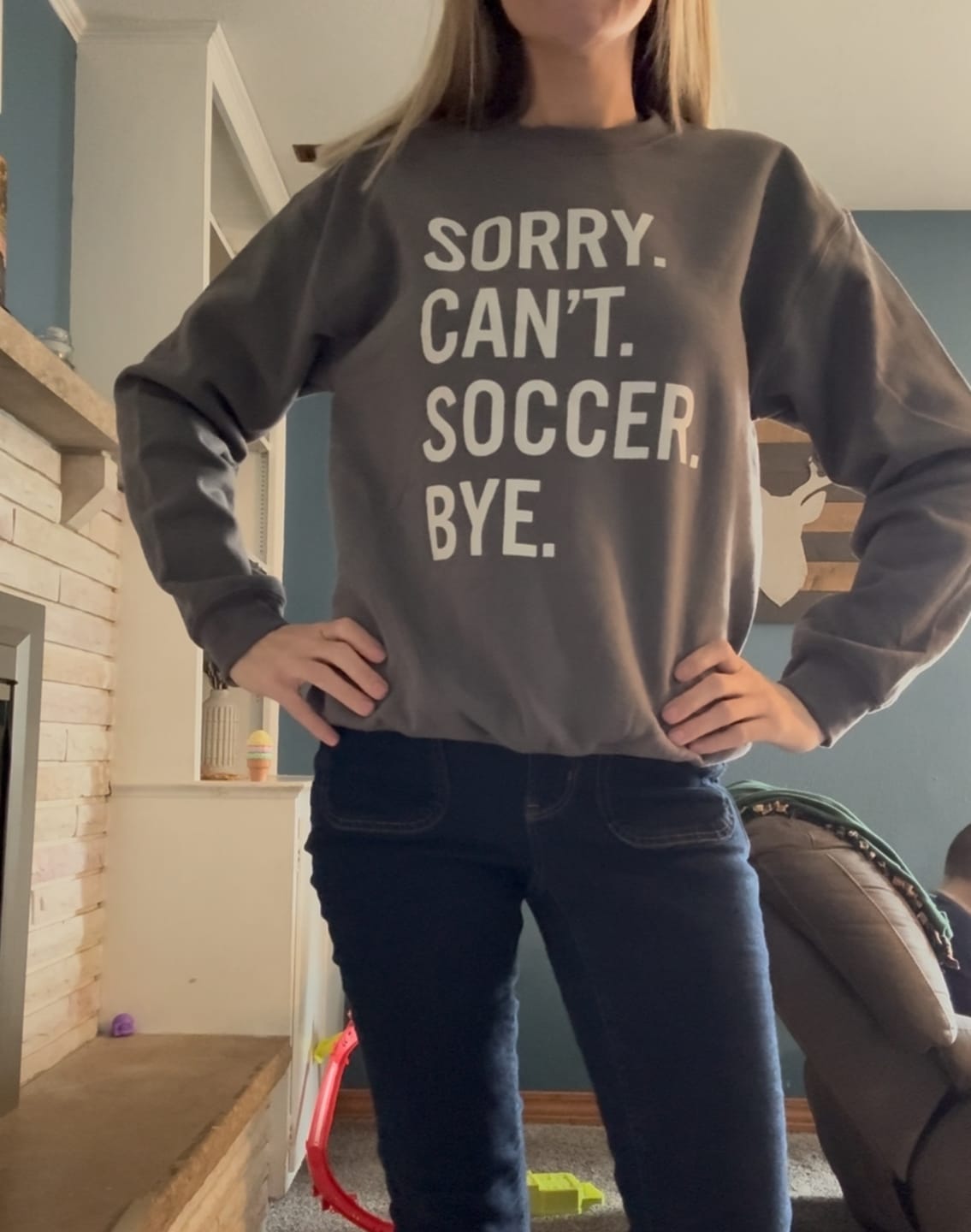 Customer photo review of Sorry Can't Soccer Bye