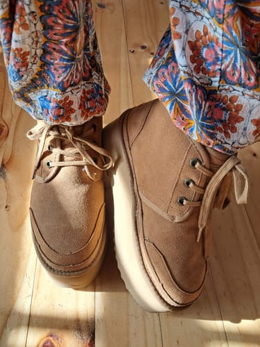 Customer photo review of Botín Plataforma Caramel