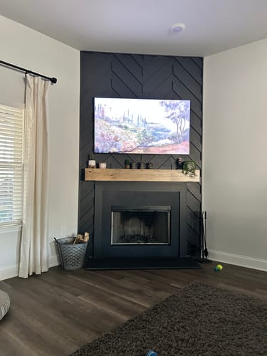 Customer photo review of Contemporary Mantels