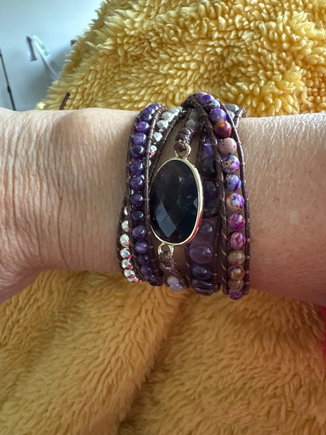 Customer photo review of Améthyste Bracelet "Bohème"