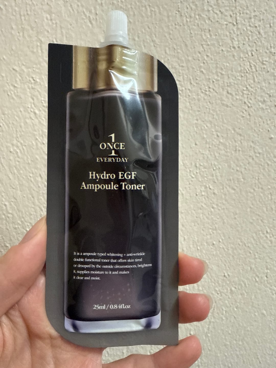 Customer photo review of Хидратиращ тонер-серум с подмладяващ пептиден комплекс Chamos Once Everyday