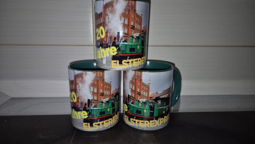 Customer photo review of TassenExpress - Becher Keramik Tasse mit Logo bedruckt 325ml Firmenlogo