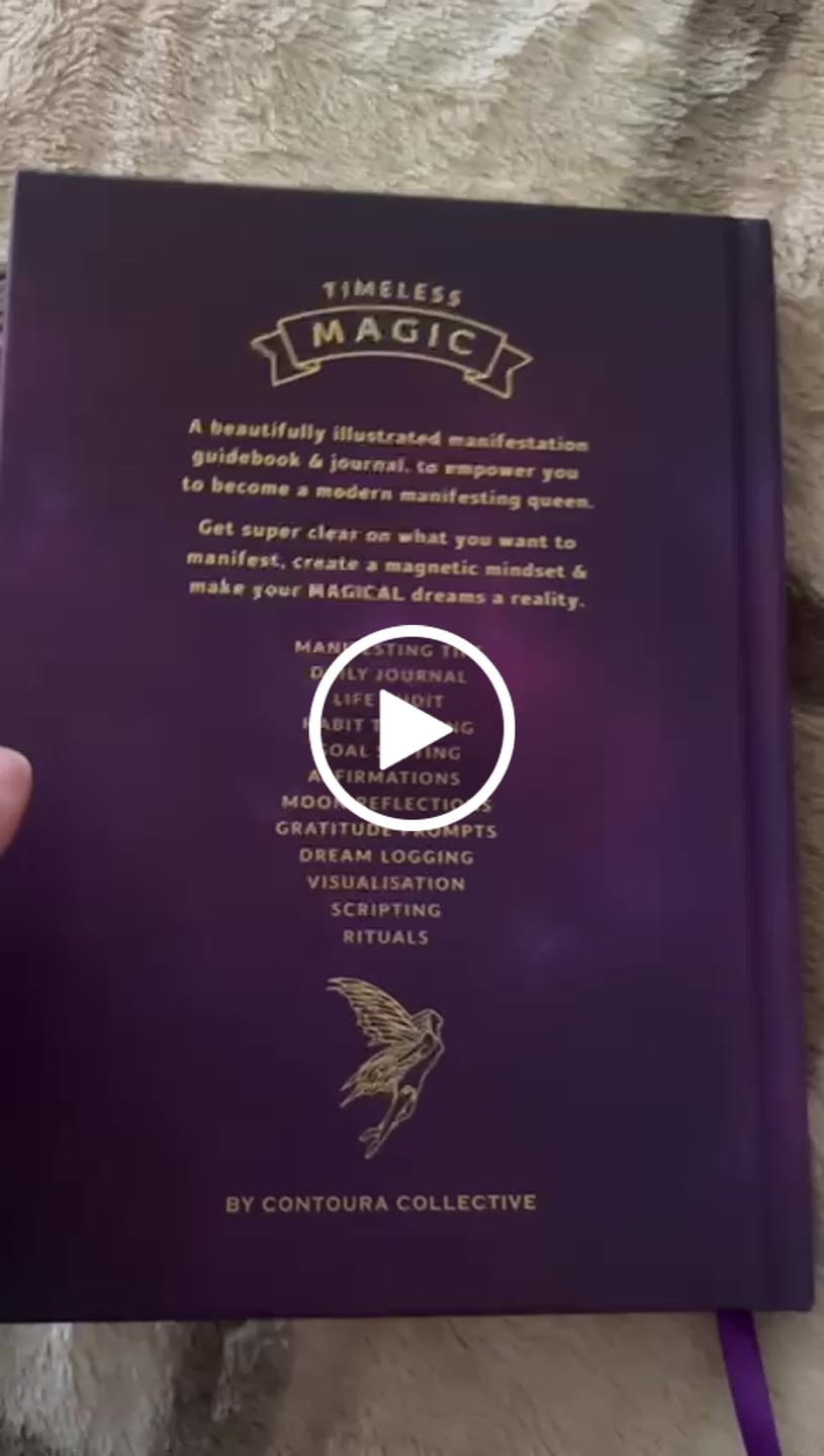 Customer video review of Timeless Magic Manifestation Journal & Guidebook