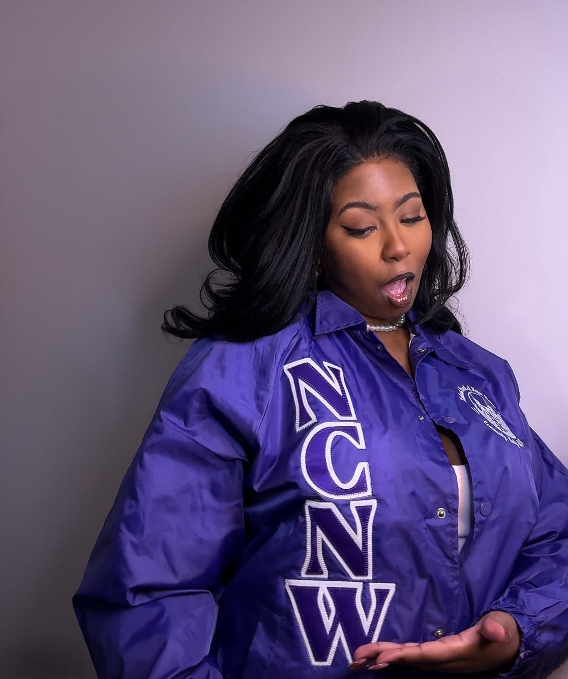 Customer photo review of NCNW Coach's Jacket
