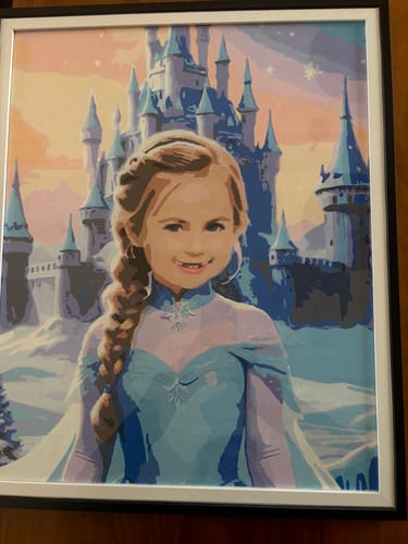Customer photo review of "Winter's Magic" Paint by Numbers Kit