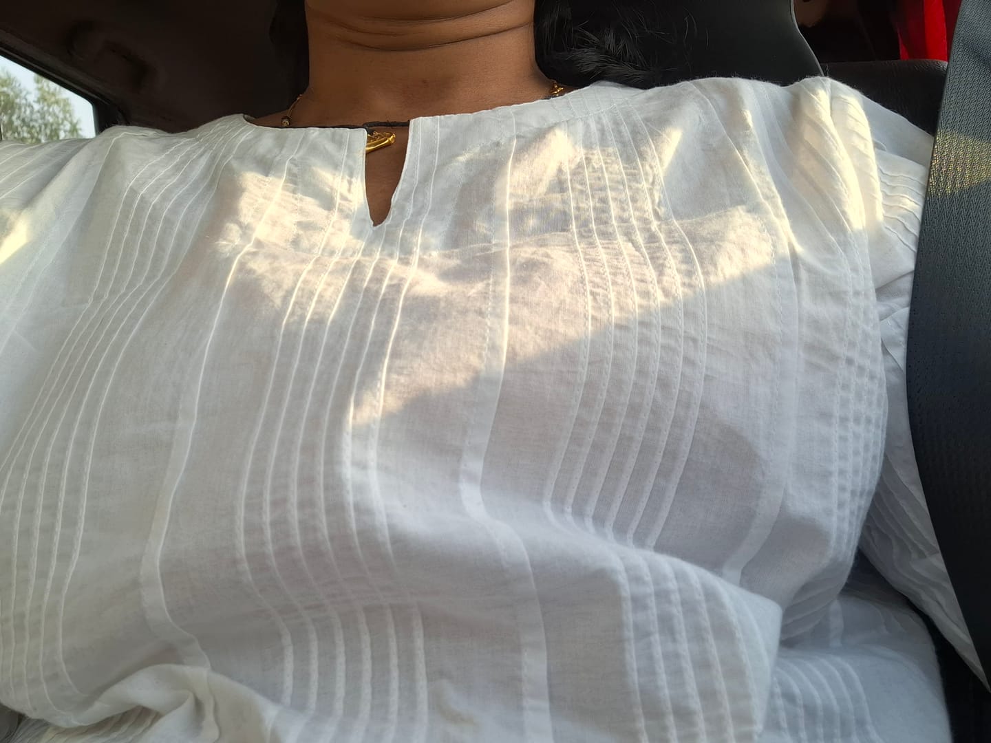 Customer photo review of White Everyday Cotton Top