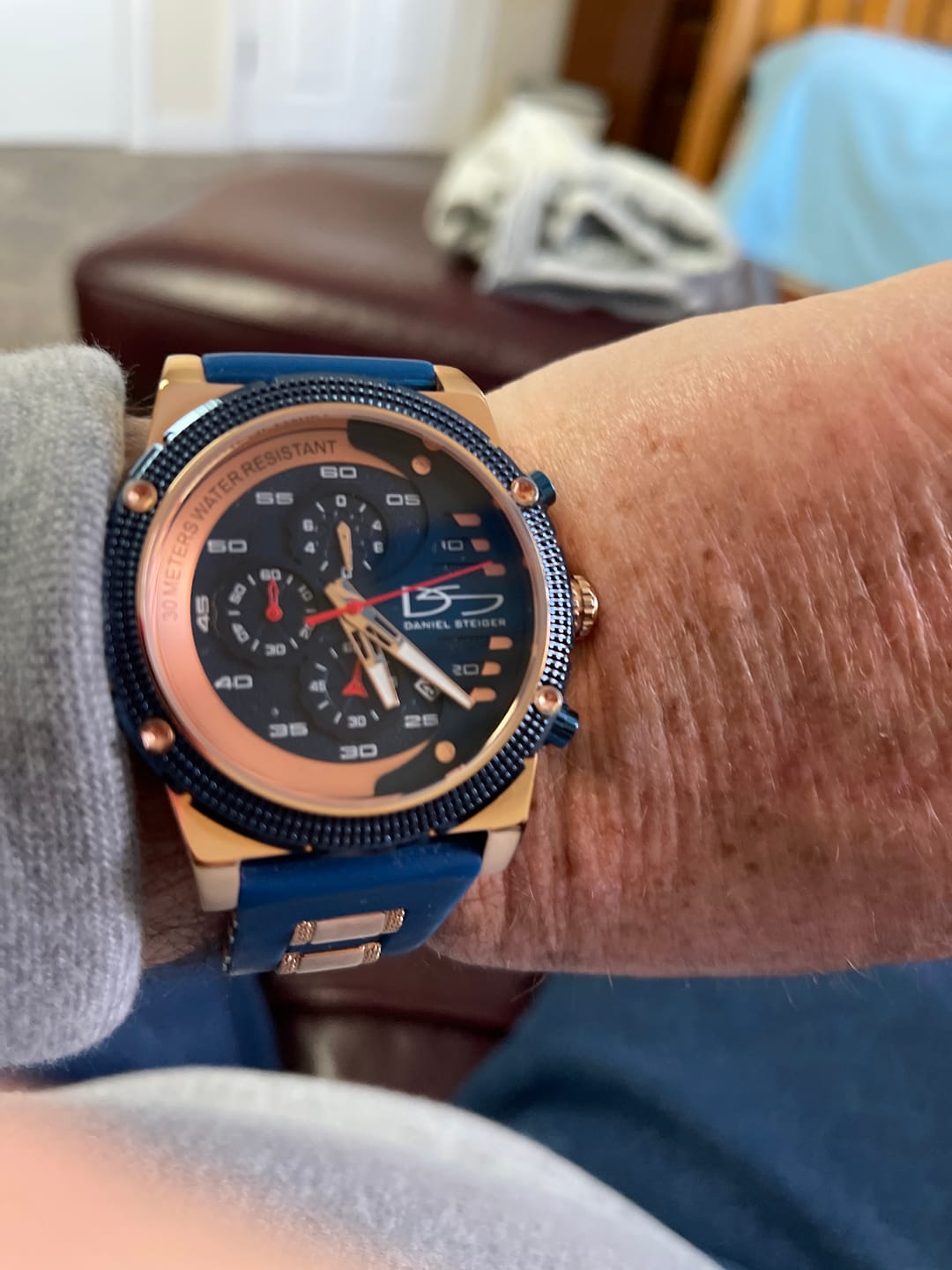 Customer photo review of Renegade Blue Men's Watch