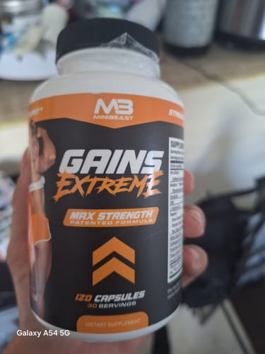 Customer photo review of Gains Extreme (Muscle Builder)